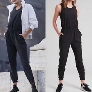 Athleta Hillside black Romper Jumpsuit